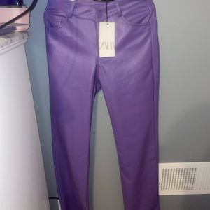 Zara leather pants
